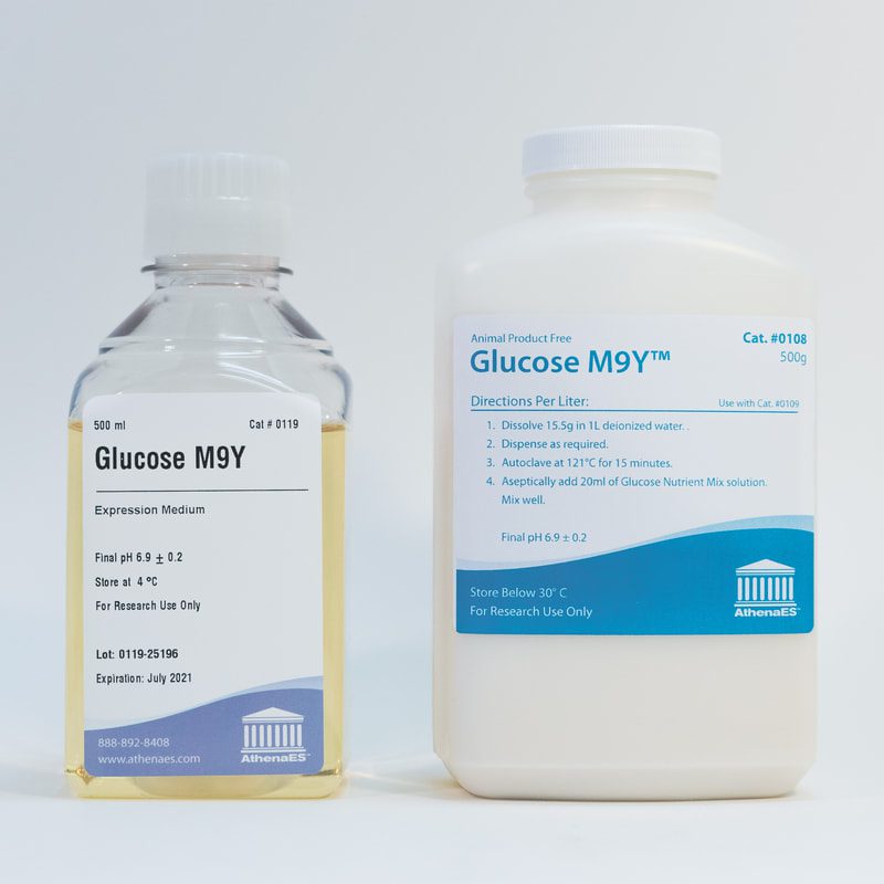 Glucose M9Y expression medium and powder.
